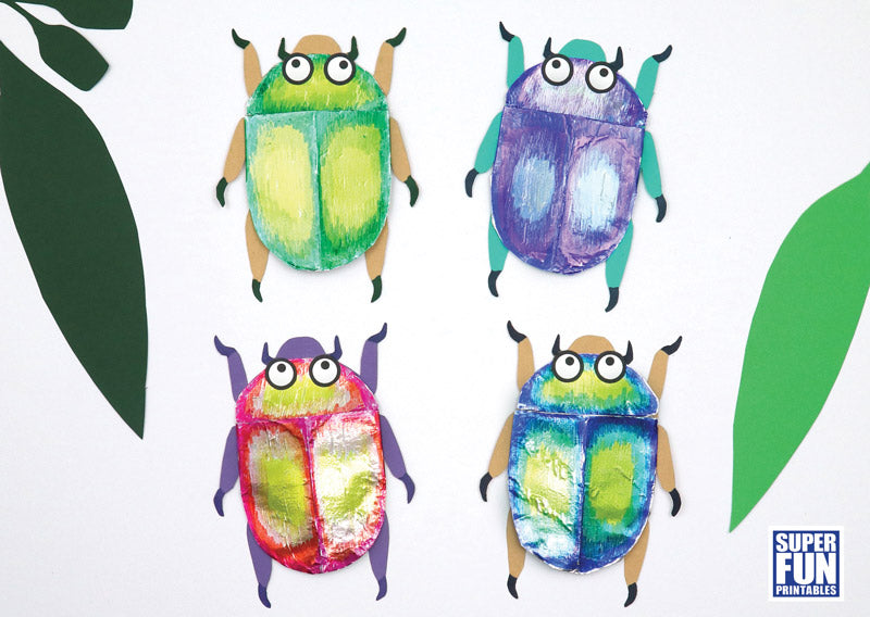 Christmas Beetle Foil Craft