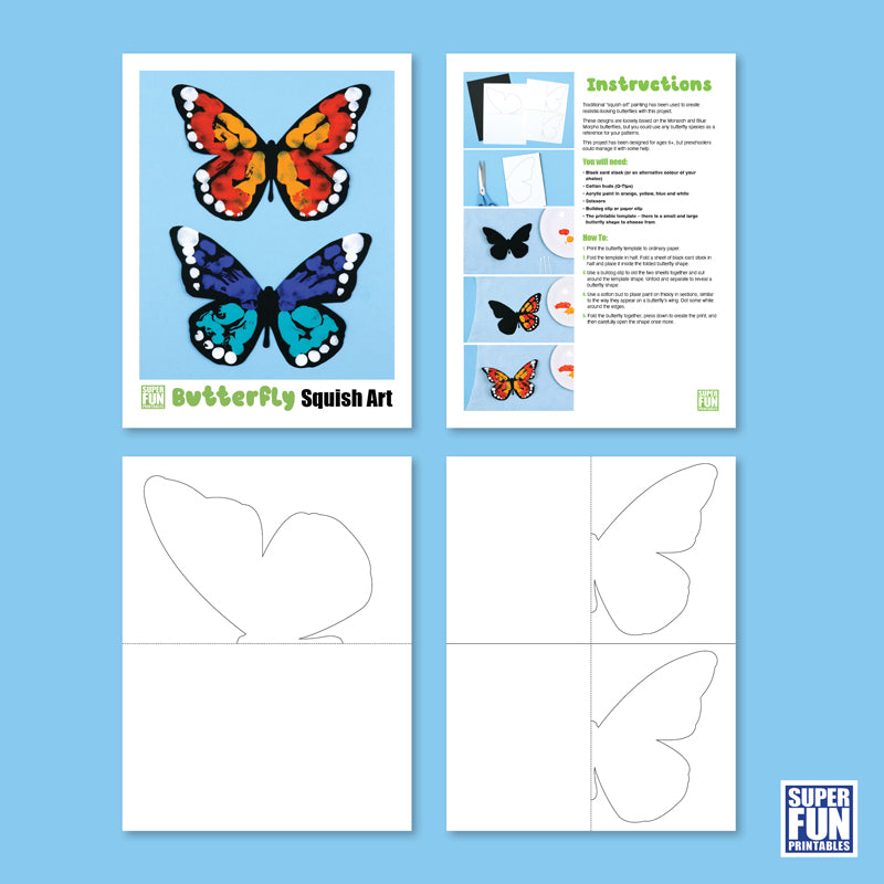 Butterfly Squish Art