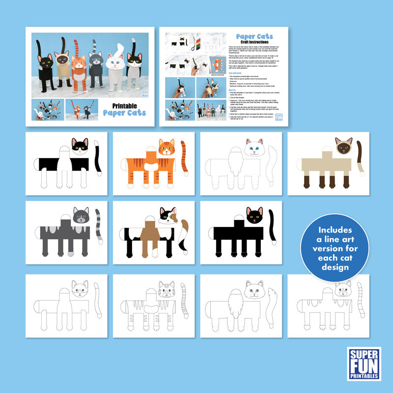 Cat Paper Crafts
