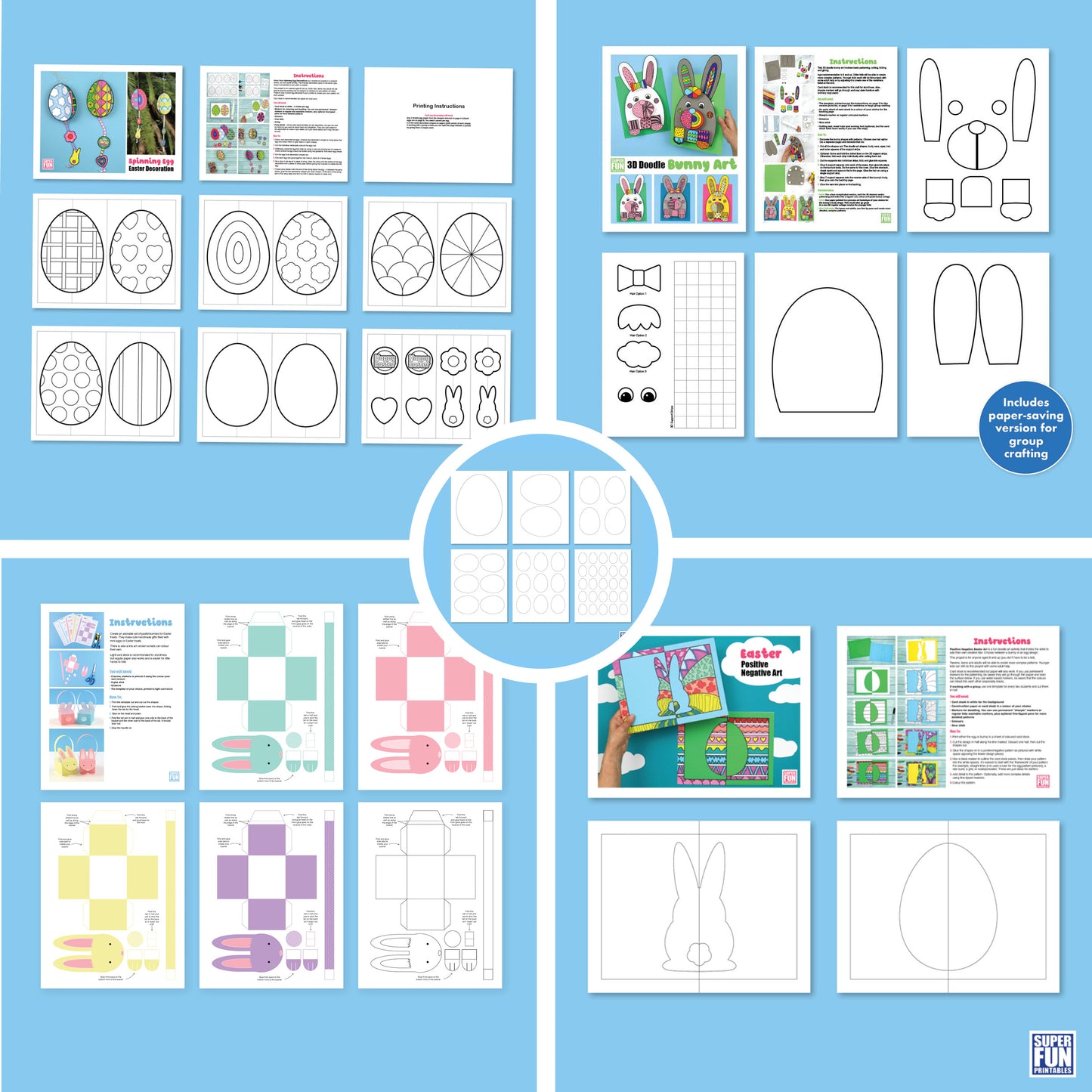 Easter Paper Crafts Bundle