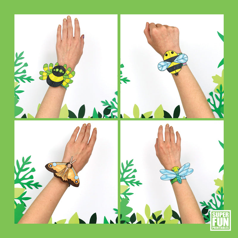 Insect Paper Bracelets