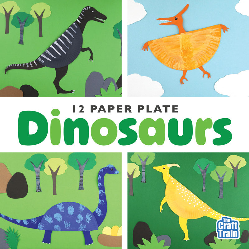 Paper plate dinosaurs