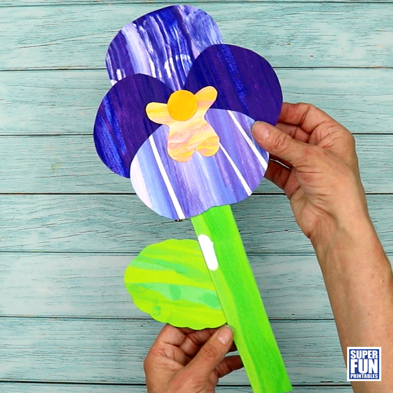 Scrape Art Pansies