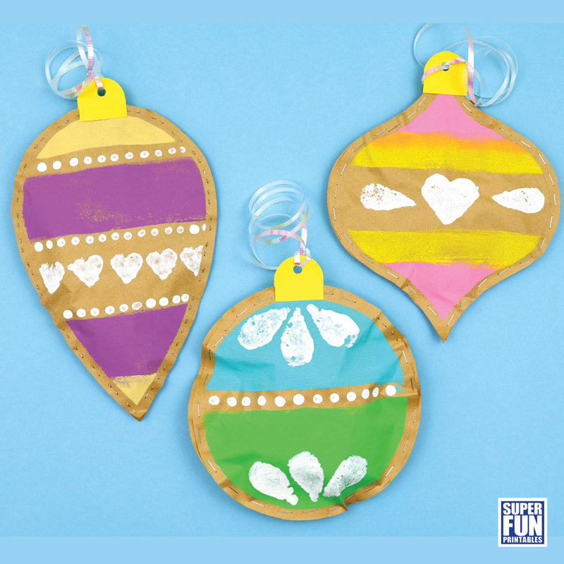 Stuffed paper baubles