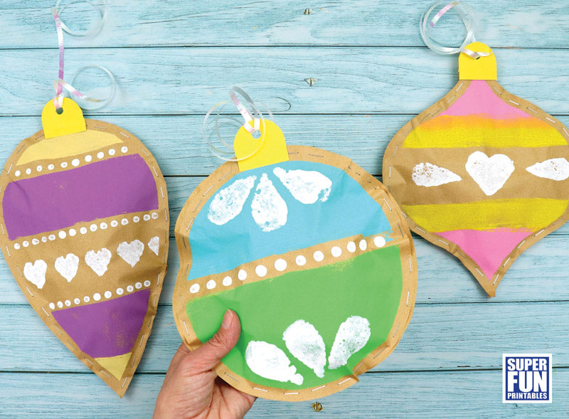 Stuffed paper baubles