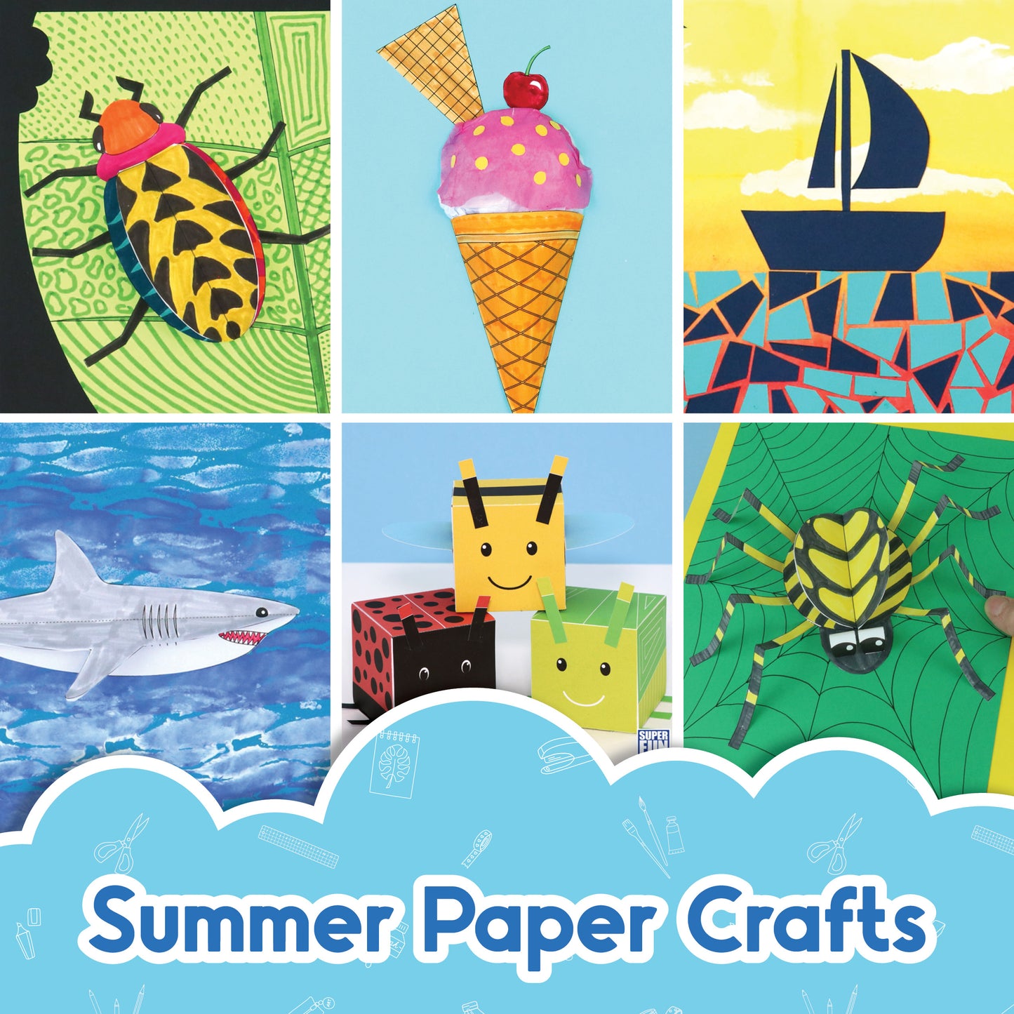 Summer paper crafts bundle