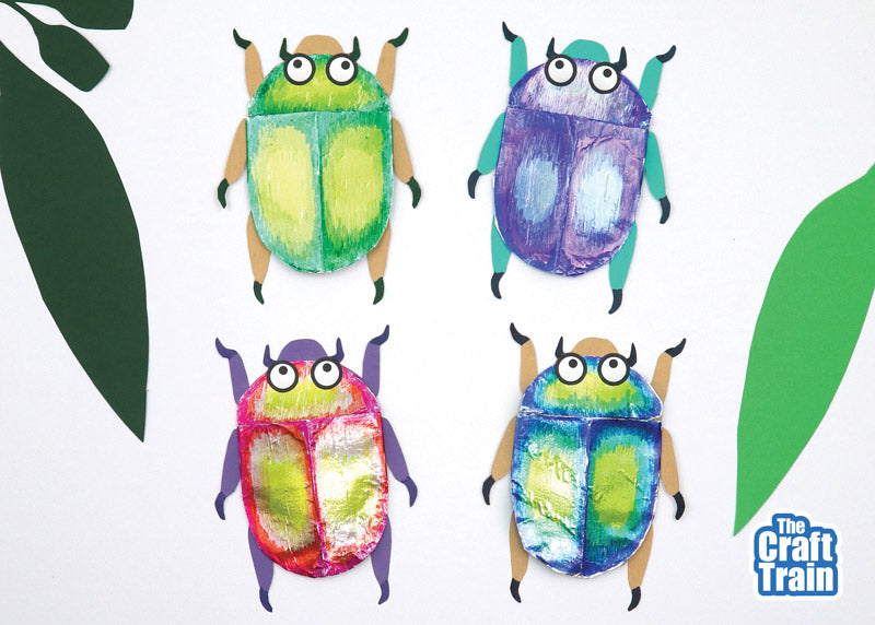 Christmas Beetle Foil Craft