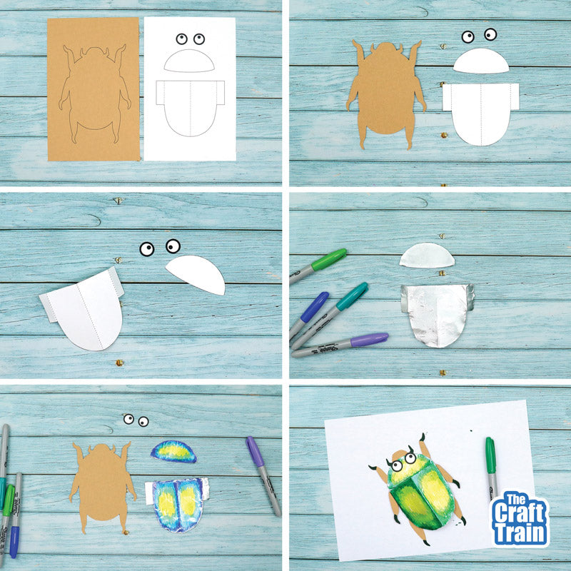 Christmas Beetle Foil Craft