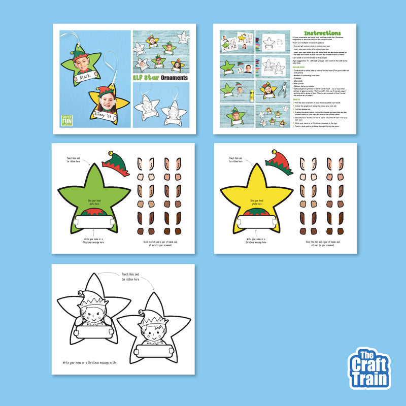 Elf Star Ornament