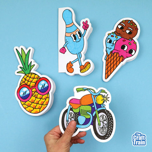 Father's Day Colouring Cards