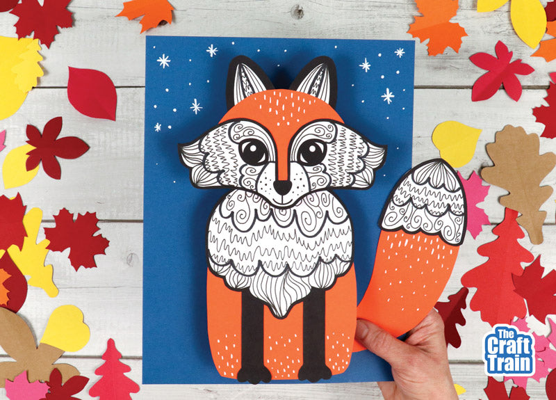 3D Pattern Art Fox