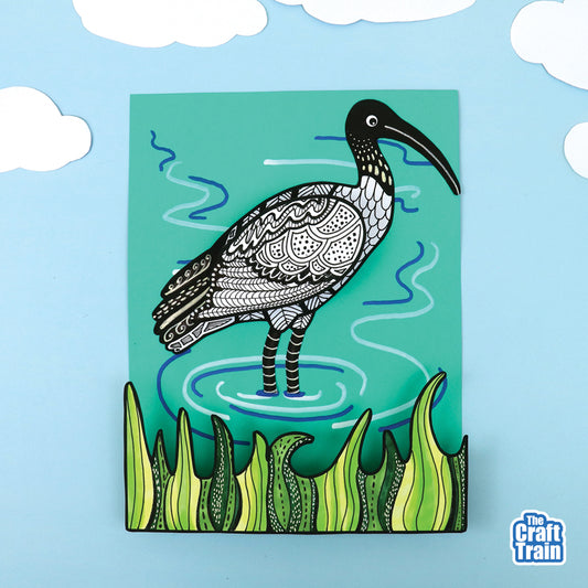 3D Pattern Art Ibis