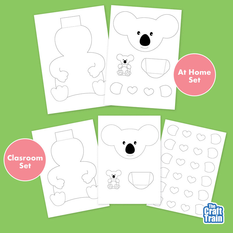 Koala mother and baby card