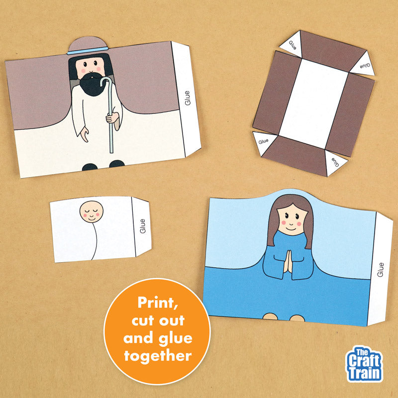 Printable nativity scene