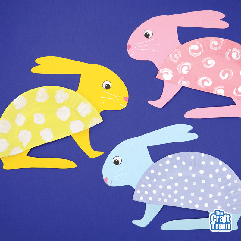 Paper plate bunny