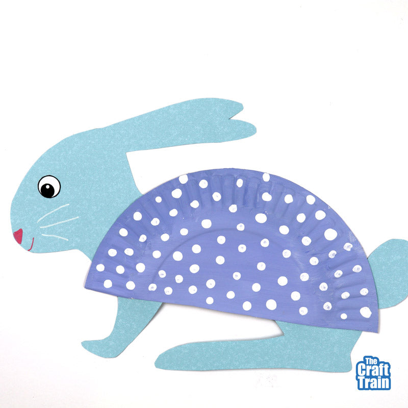 Paper plate bunny