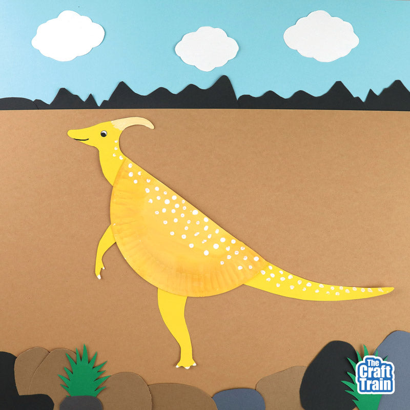 Paper plate dinosaurs