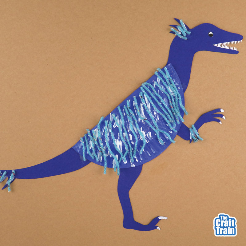 Paper plate dinosaurs