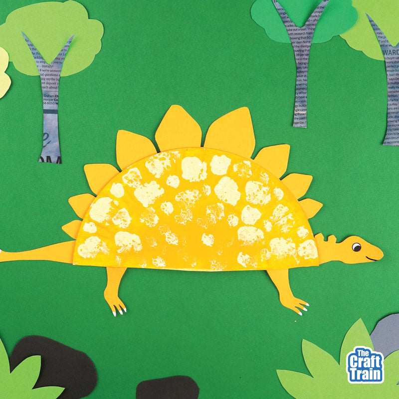 Paper plate dinosaurs