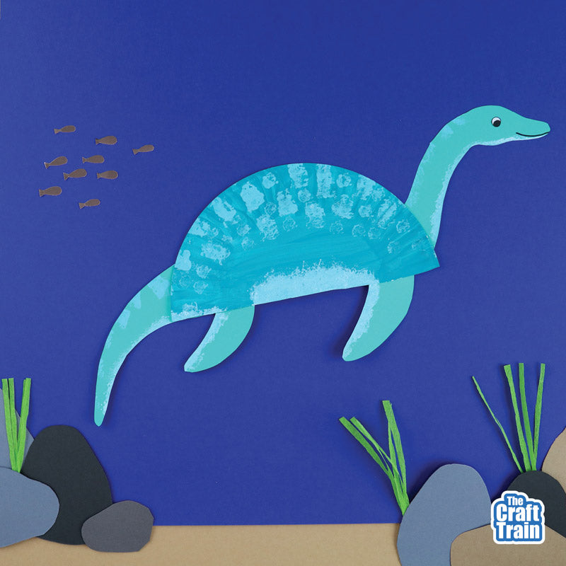 Paper plate dinosaurs