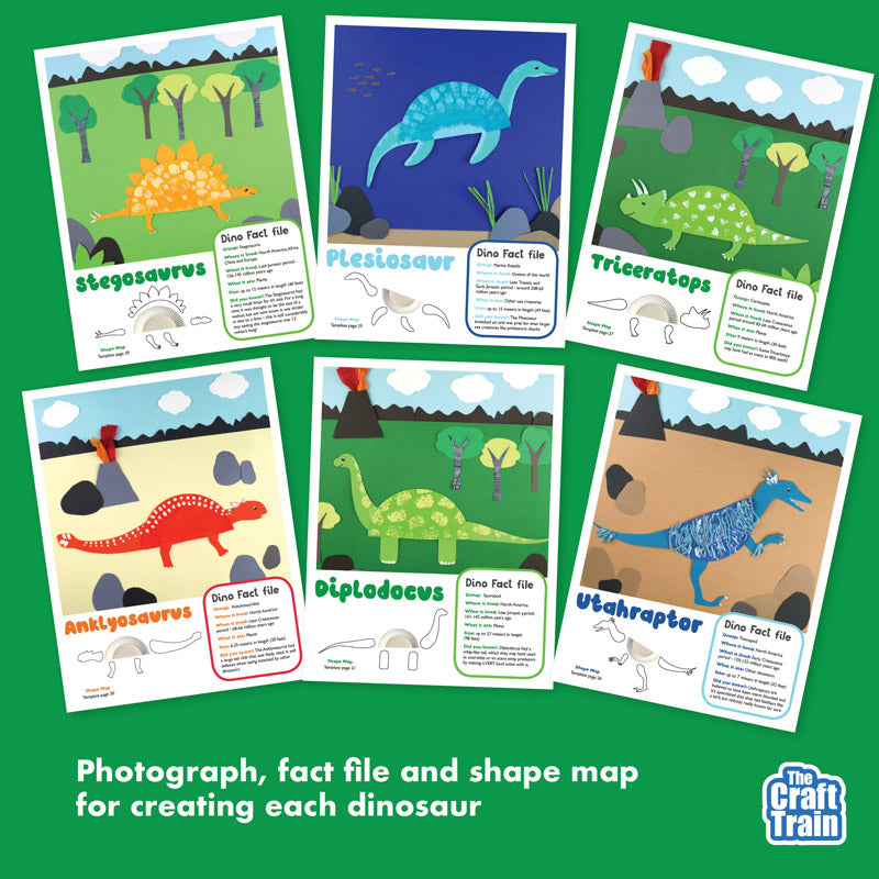 Paper plate dinosaurs