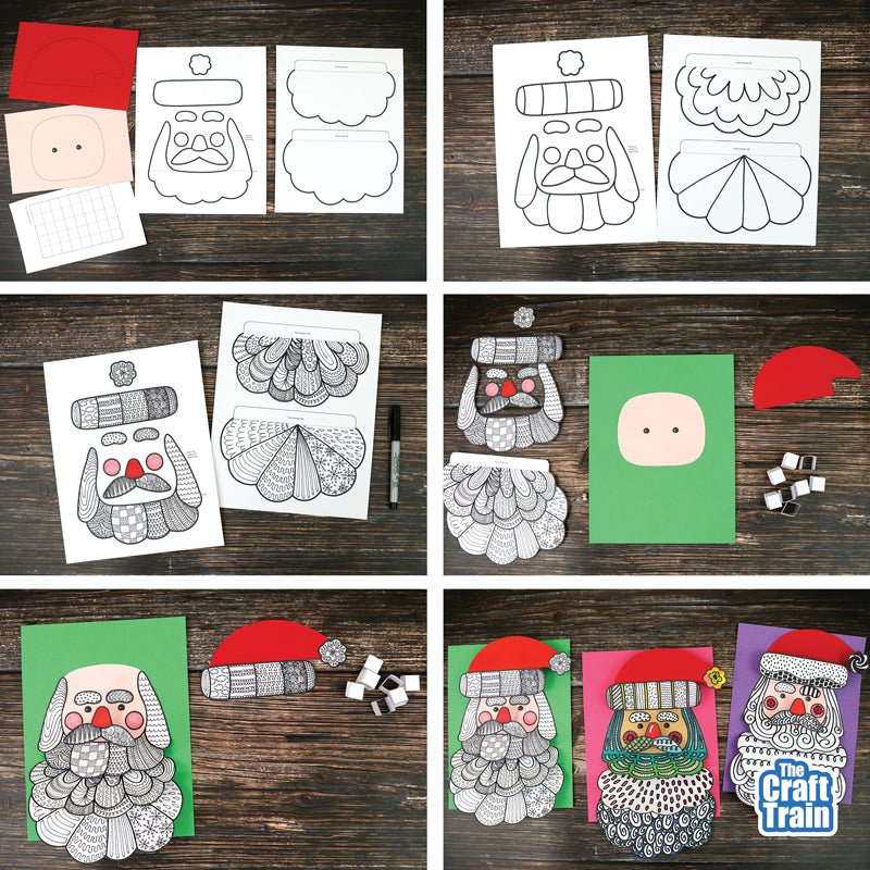 Pattern Art Santa