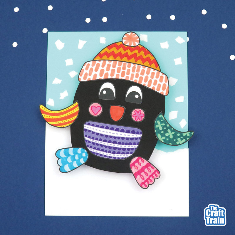3D Pattern Art Penguin