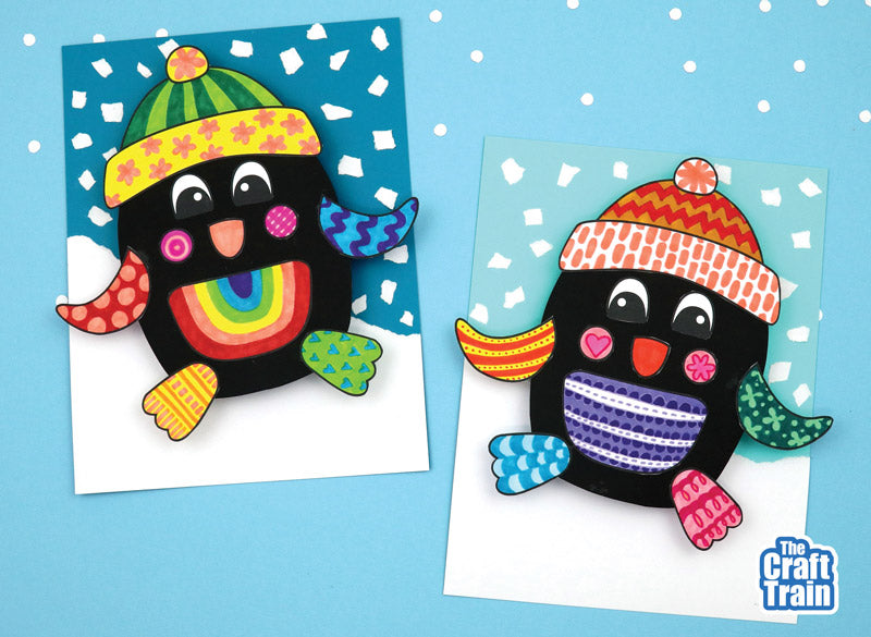 3D Pattern Art Penguin