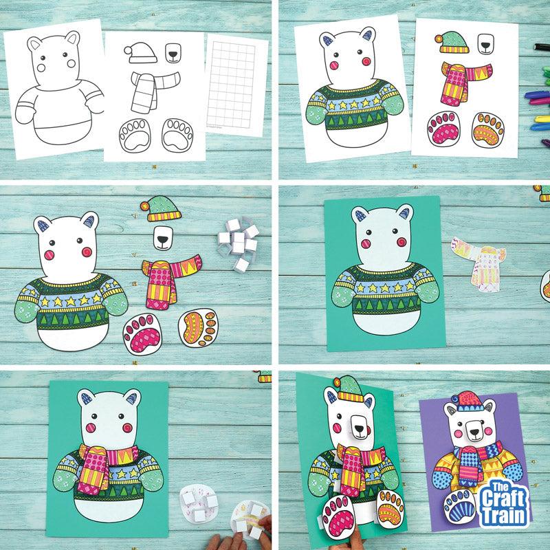 3D Pattern Art Polar Bear
