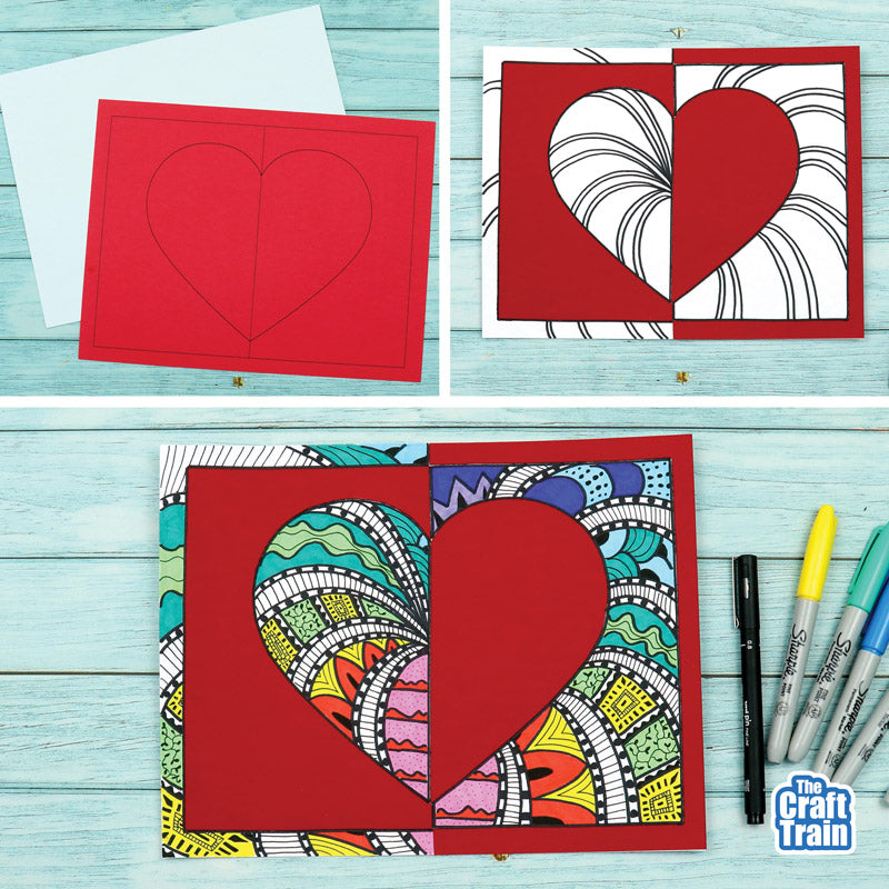Positive Negative Heart Art