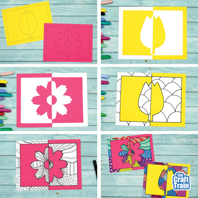 Flower Positive Negative Art