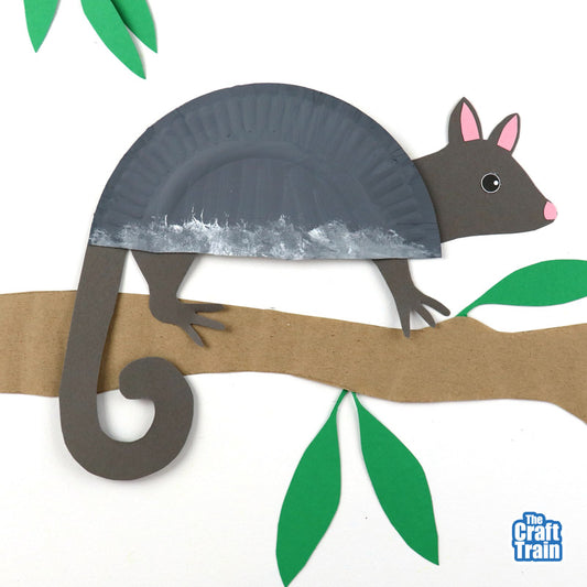 Paper plate Ringtail Possum