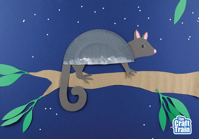 Paper plate Ringtail Possum