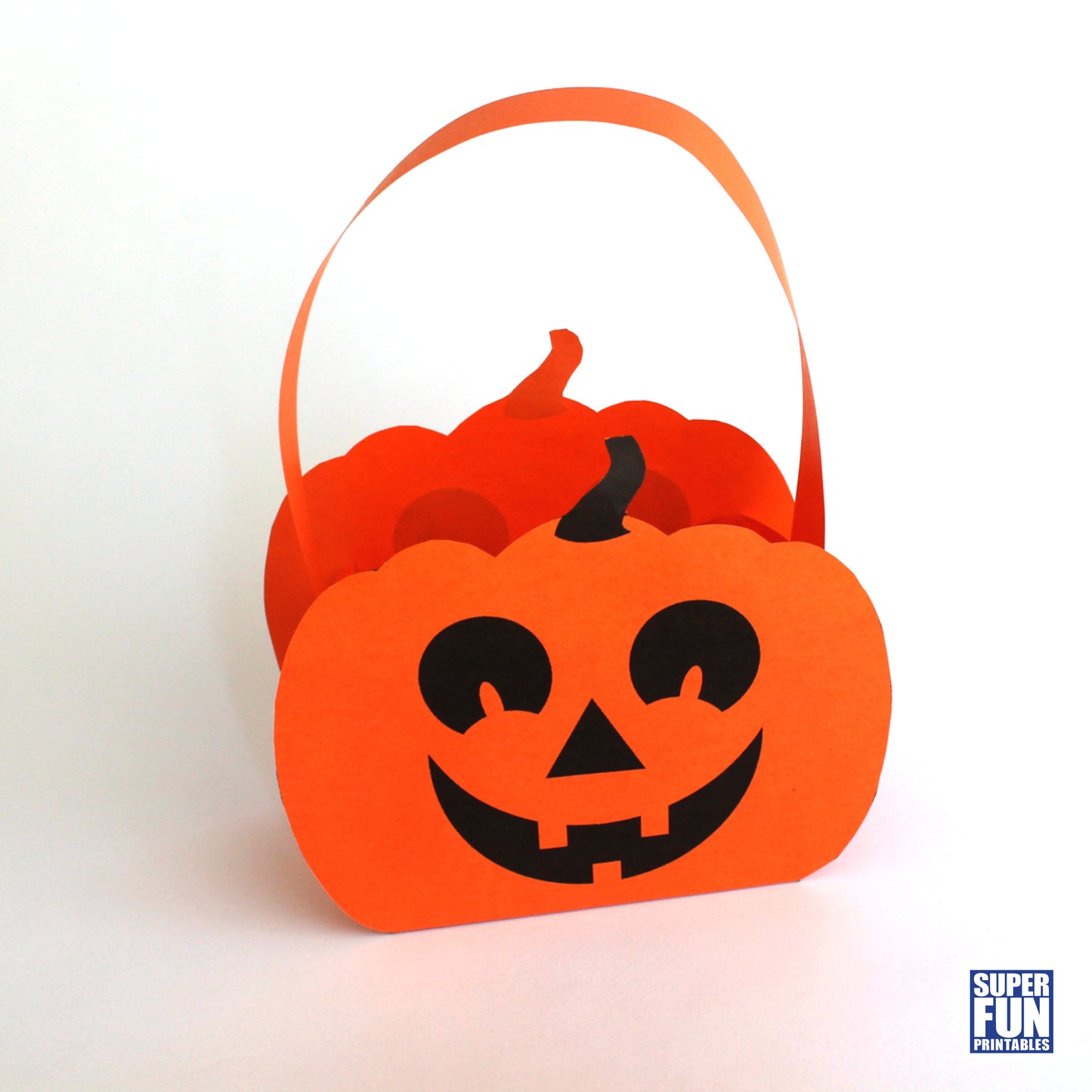 Paper pumpkin basket