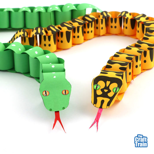 Paper chain snake