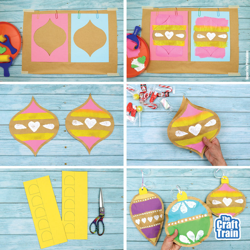 Stuffed paper baubles