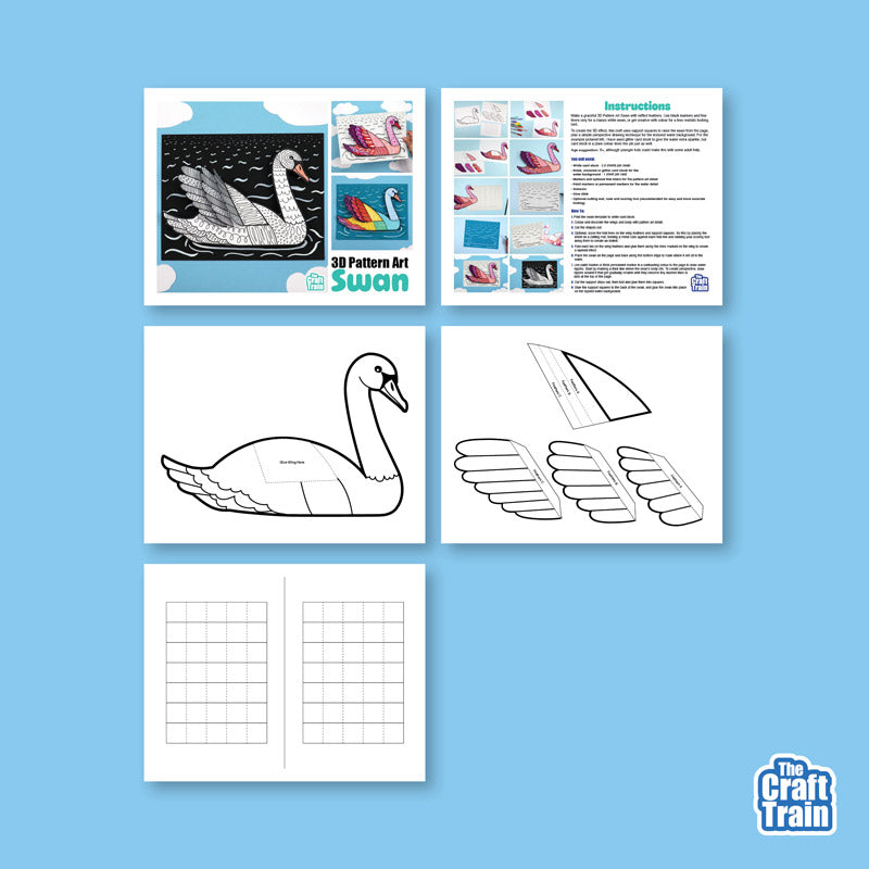 3D Pattern Art Swan