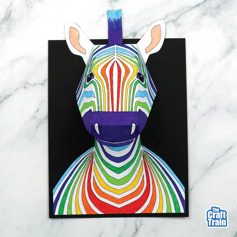 3D Zebra portrait