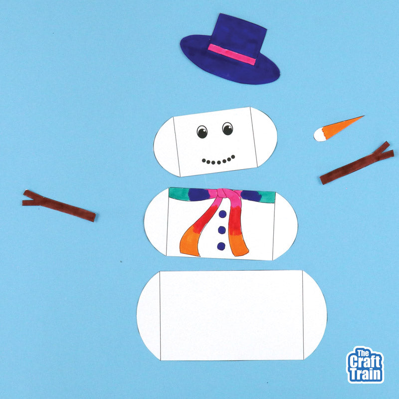 3D Paper Snowman
