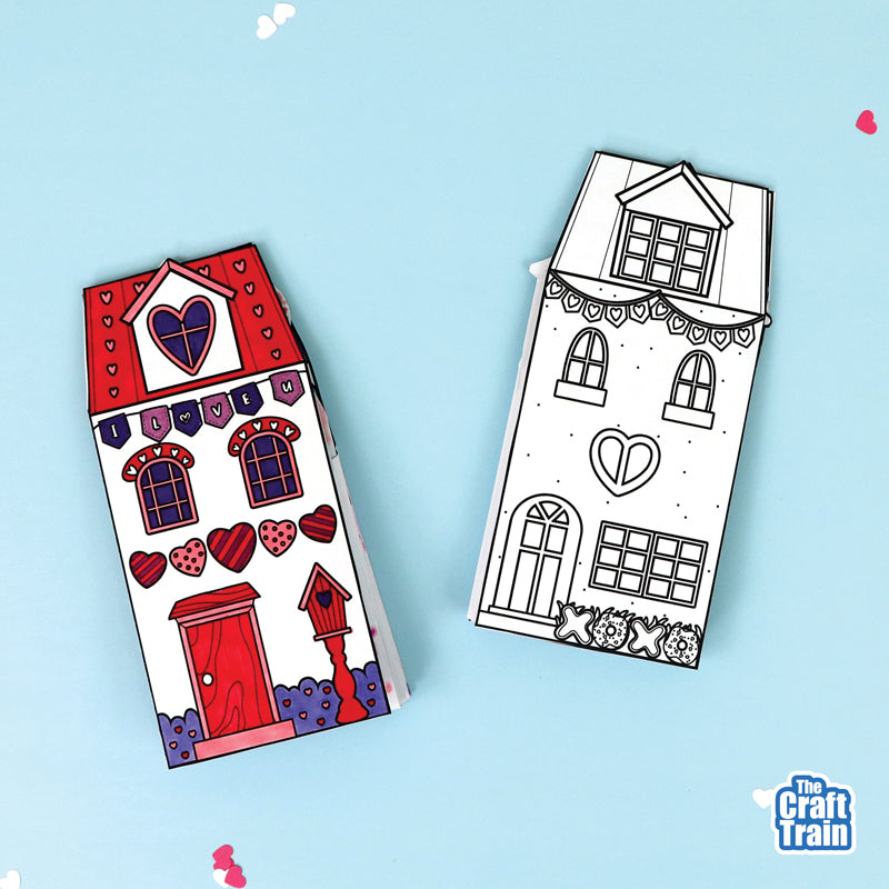 Valentine's Day Paper Village