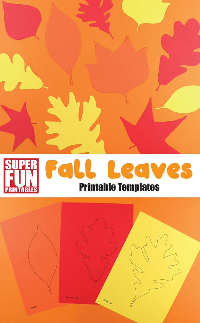 Leaf templates for Autumn or Fall