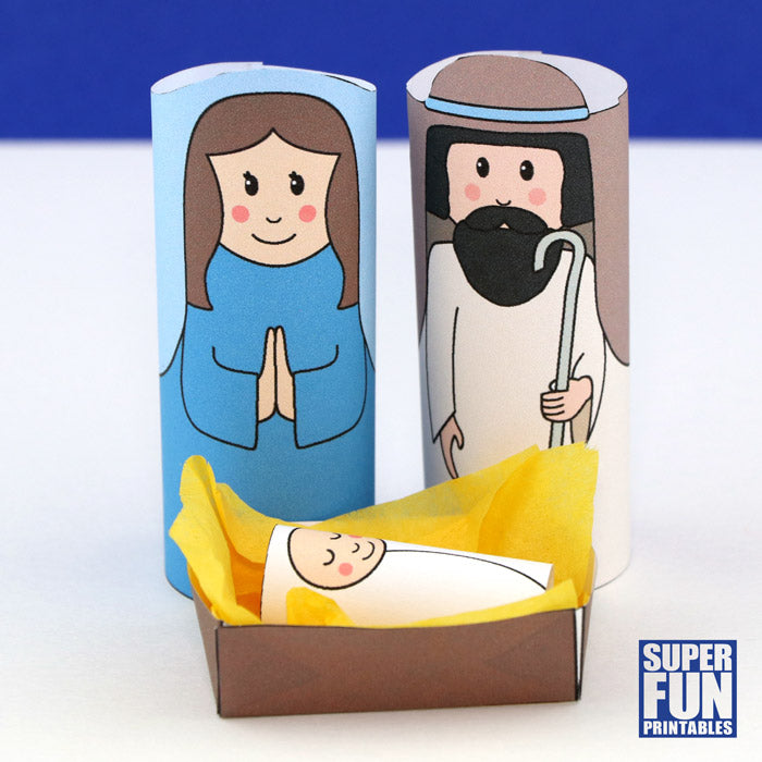 Printable nativity scene