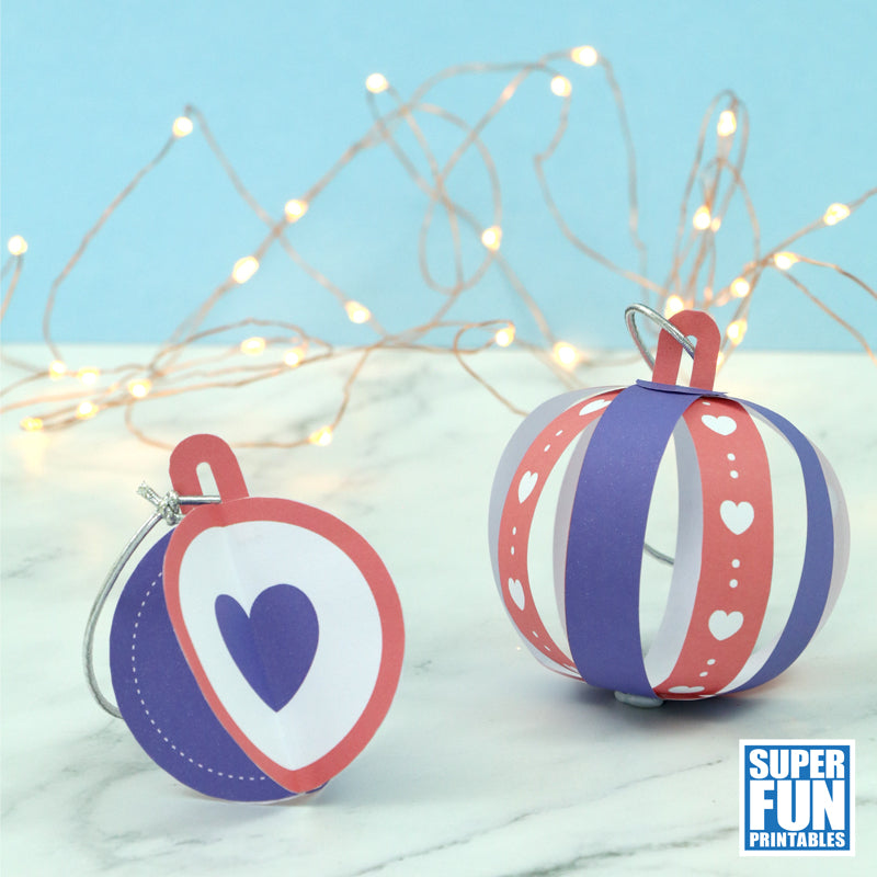 Paper Christmas Baubles