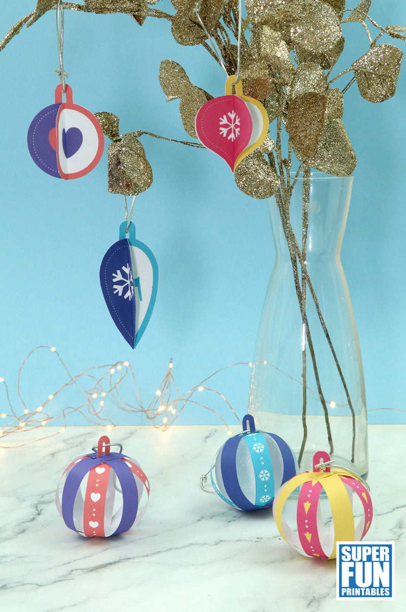 Paper Christmas Baubles