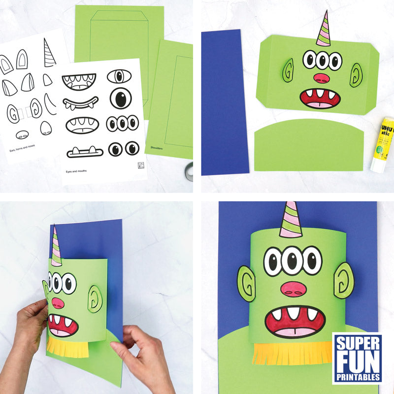 3D monster paper craft