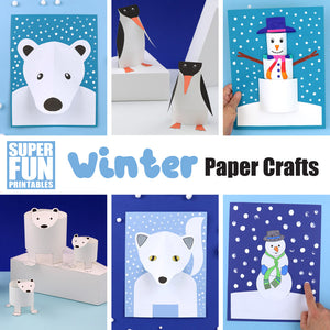 Winter paper craft bundle